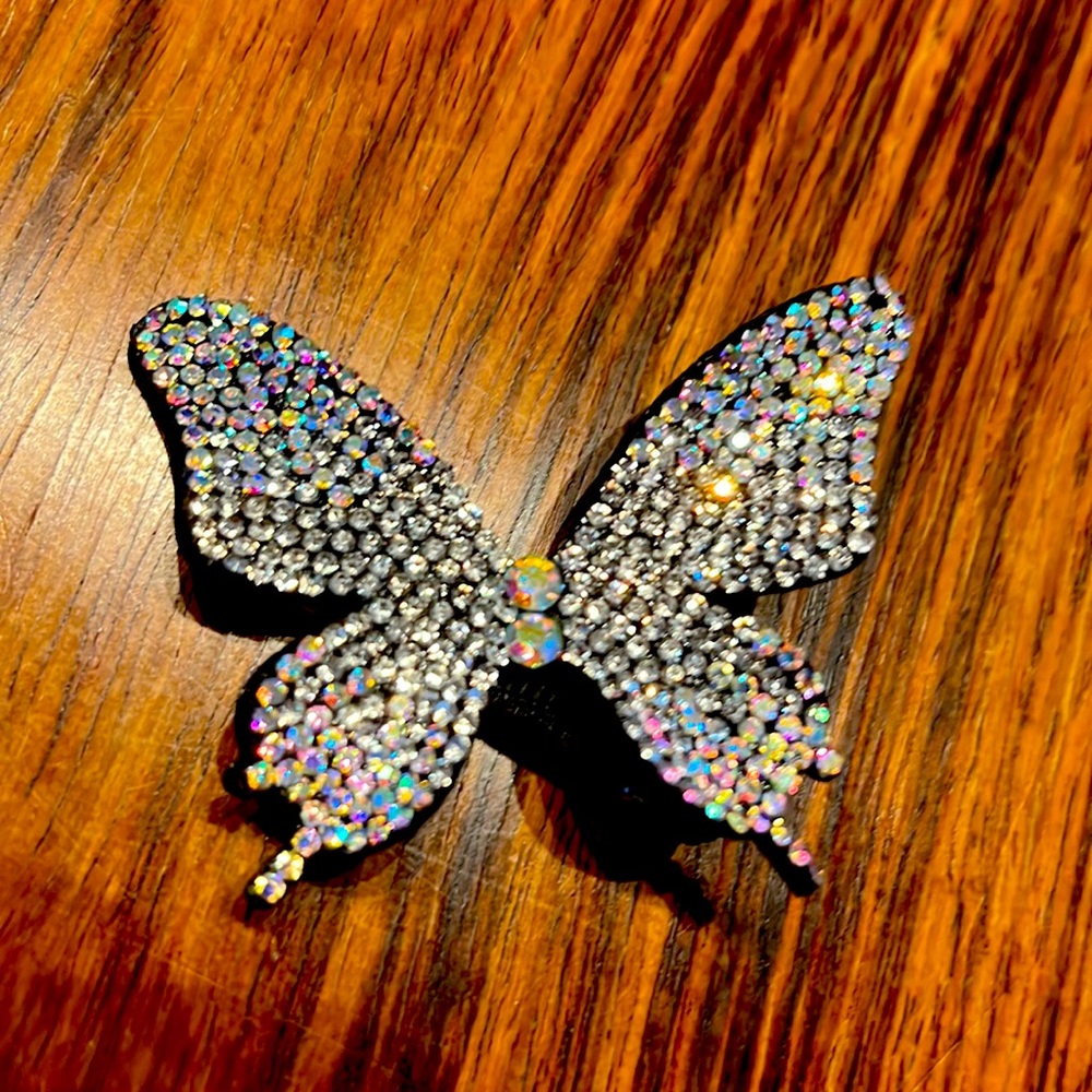 Hey Maeve Rhinestone Butterfly Hair Clip